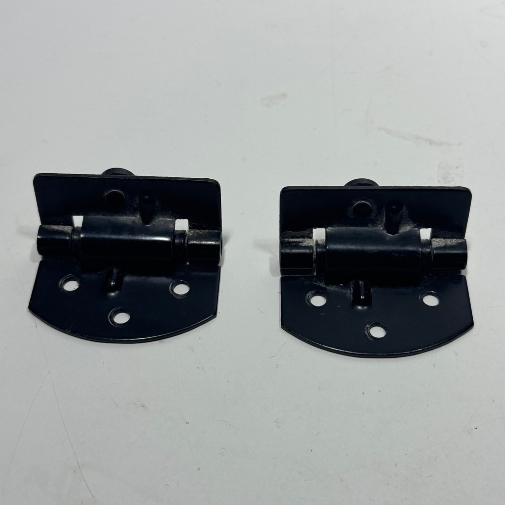 Kenwood KP-1022 Turntable Dust Cover Hinges Pair Replacement Black Metal